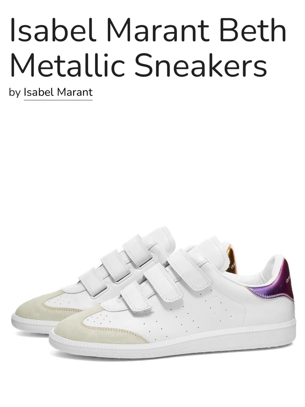 Isabel Marant Beth Low Top Sneaker - 38